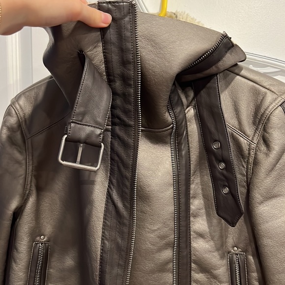 Tobi fur lined pleather jacket - Picture 5 of 6